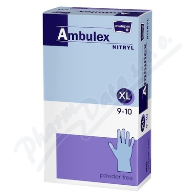 Ambulex Nitryl rukavice nitri.nepudrované XL 100ks