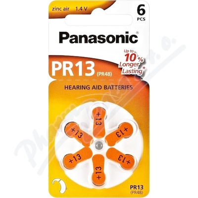 Panasonic PR13(PR48) baterie do naslouchadel 6ks