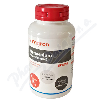 Magnesium 500 + vit.B6 tbl.100 Fagron